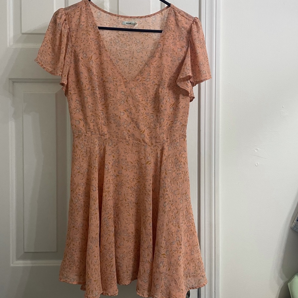 Urban outfitters floral zip up dress